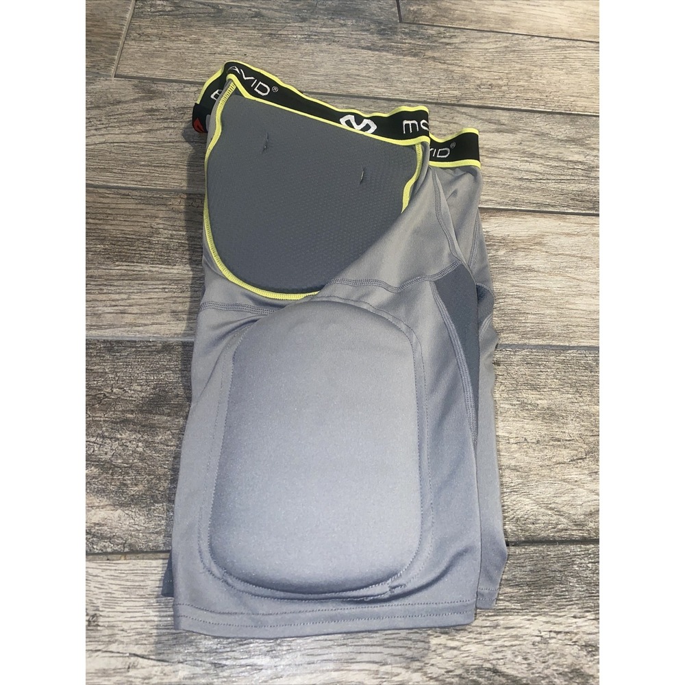 McDavid HEX 5‎ Pad Compression Football Pants Mens Sz Medium Gray Cup Holder
